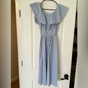 Zara Blue and White Dress